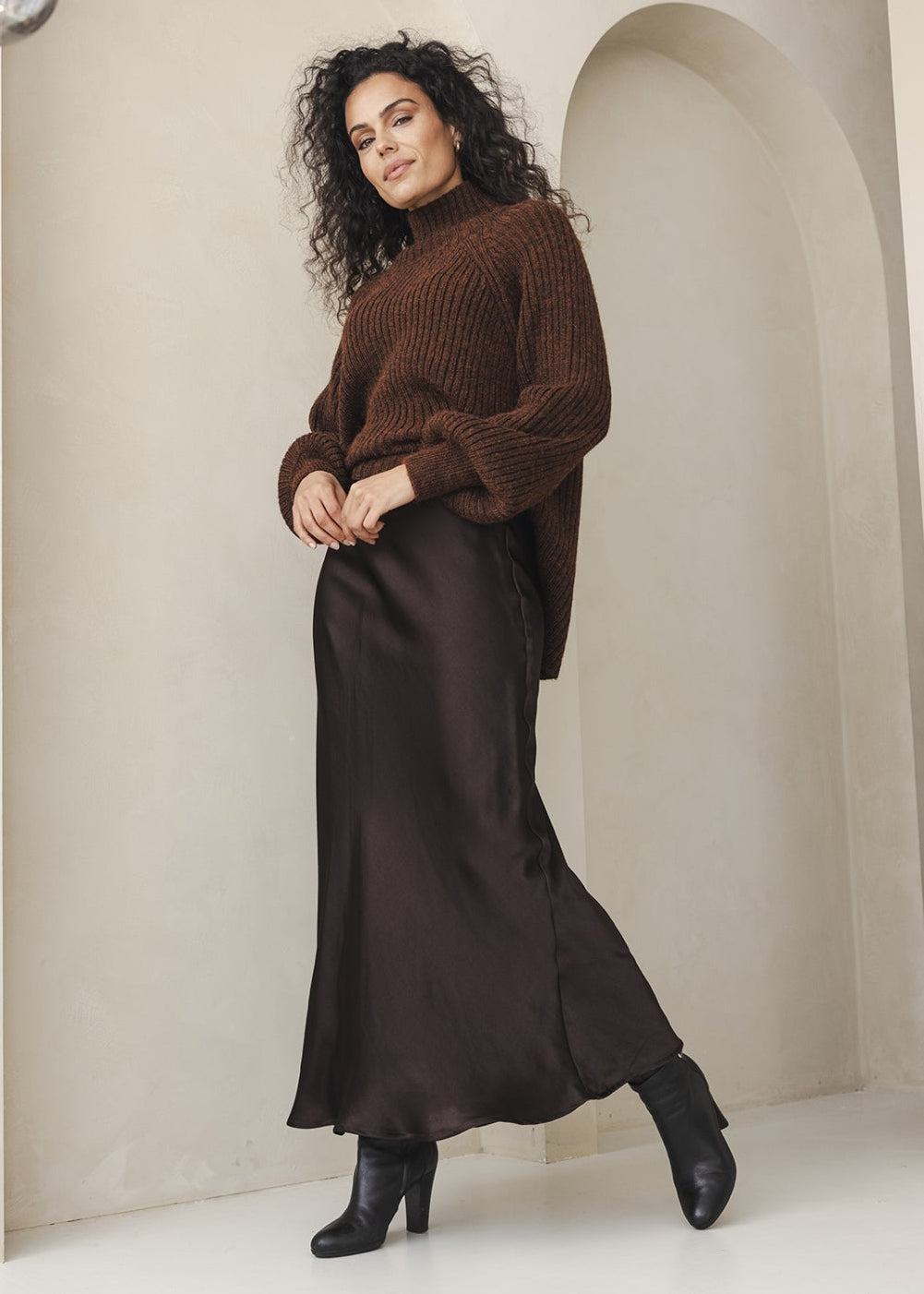 BR&DY Swing Skirt Brown
