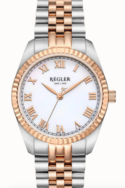 Régler Infinité Bi-Colour Zilver\Rosé goud - parelmoer