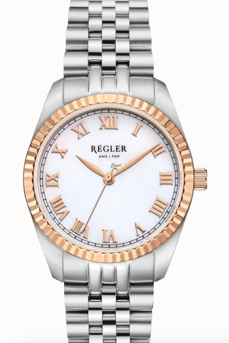 Régler Infinité Bi-Colour Zilver\Rosé goud - parelmoer