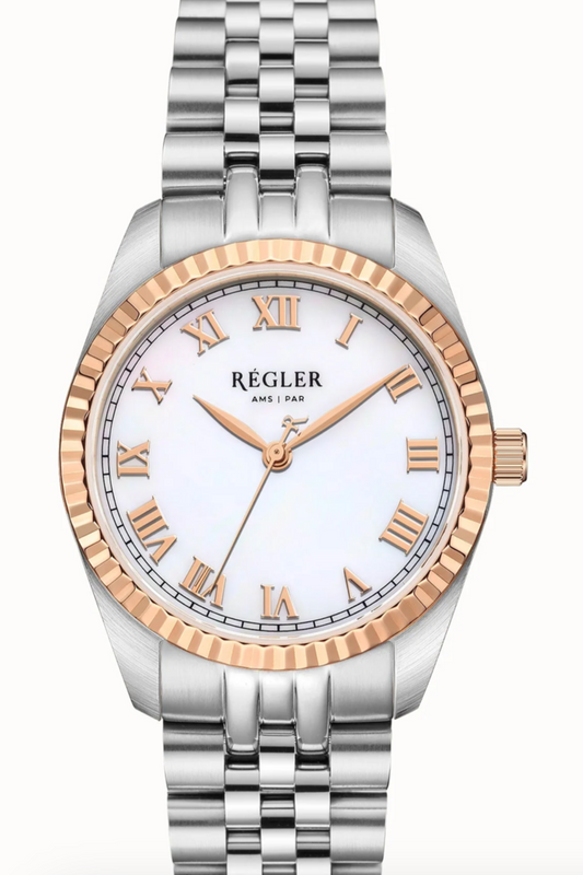 Régler Infinité Bi-Colour Zilver\Rosé goud - parelmoer
