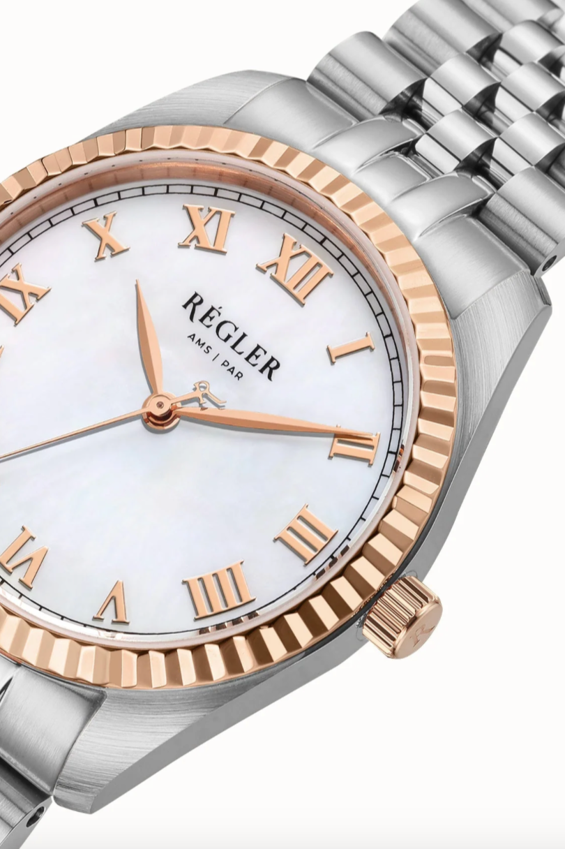 Régler Infinité Bi-Colour Zilver\Rosé goud - parelmoer