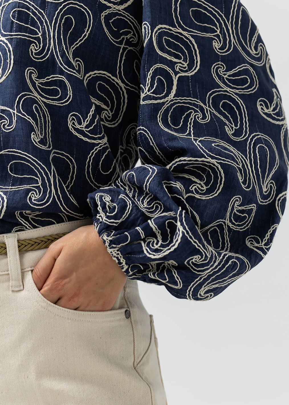 Label Dot Airlie Blouse | Donker blauw