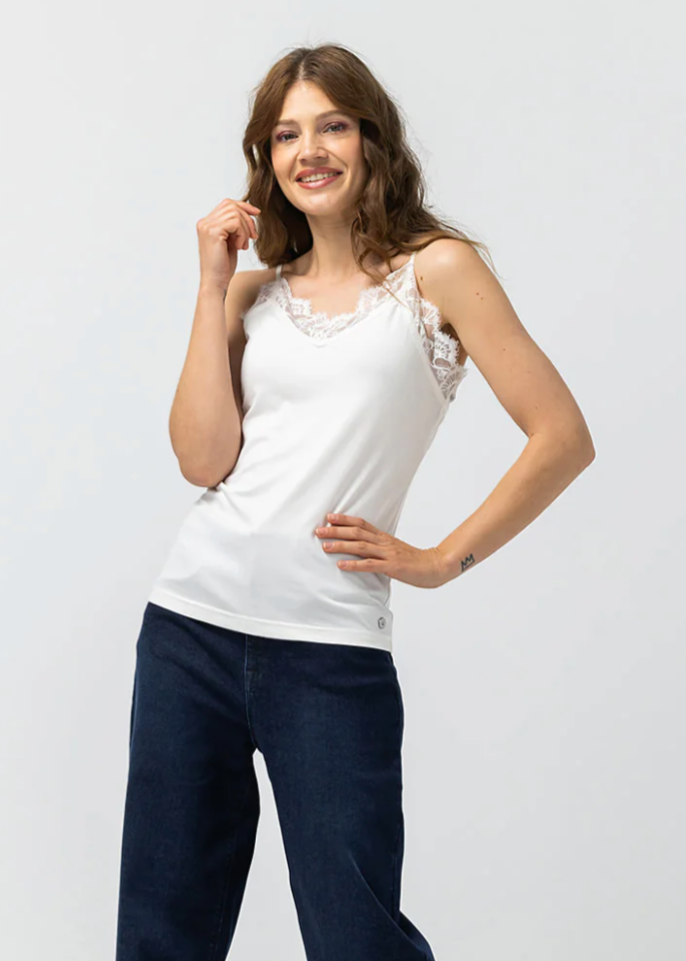 Label Dot Marjolein Top | Wit