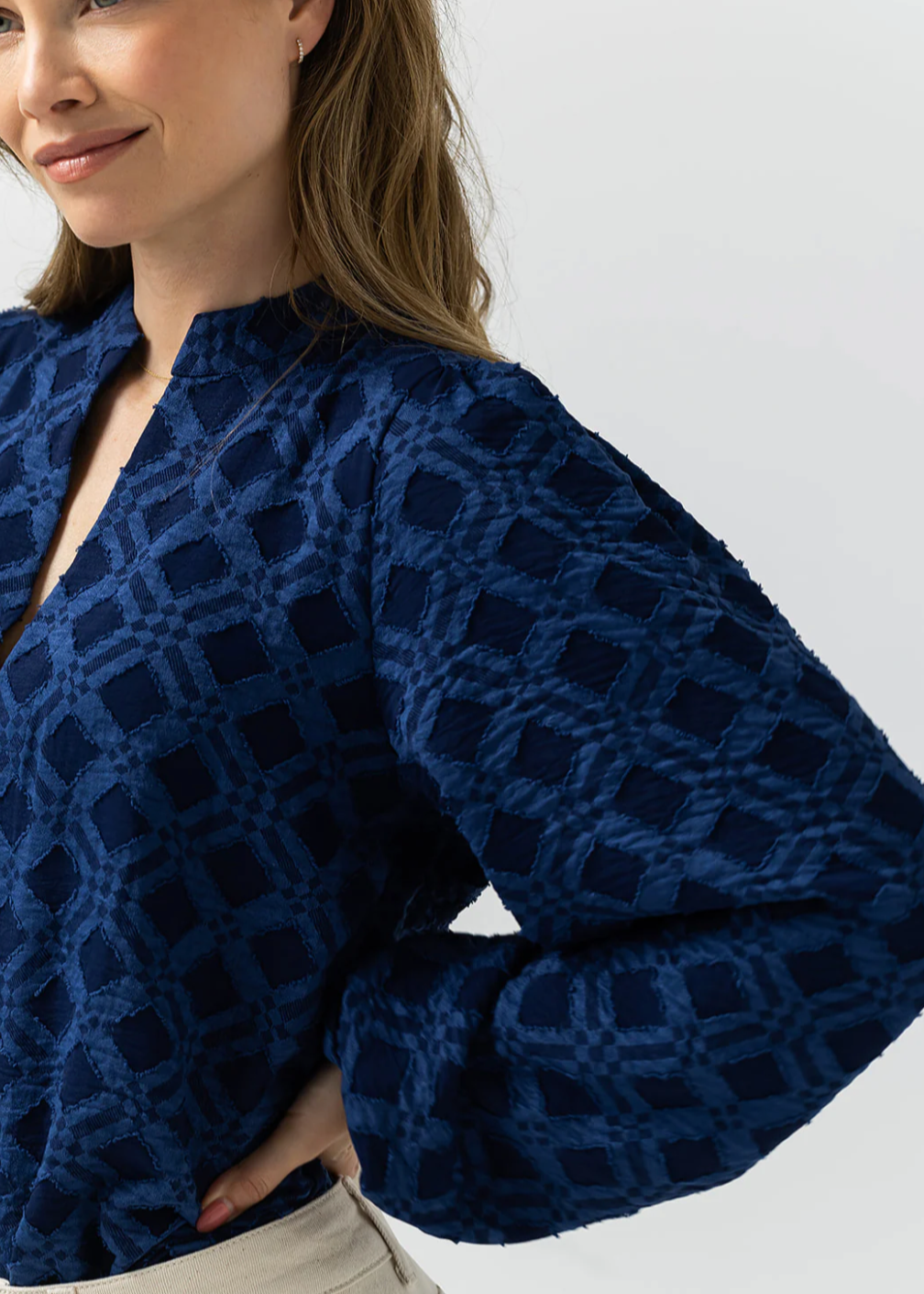 Label Dot Alana Blouse | Donker blauw