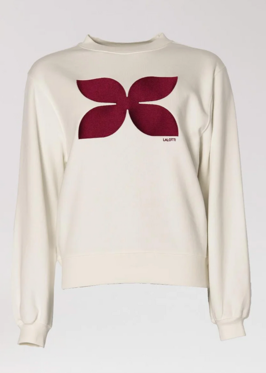 Lalotti Comfy logo sweater - Burgundy, Camel en Navy