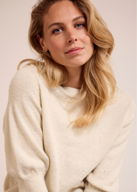 Tramontana Short-Sleeve Sequin Jumper