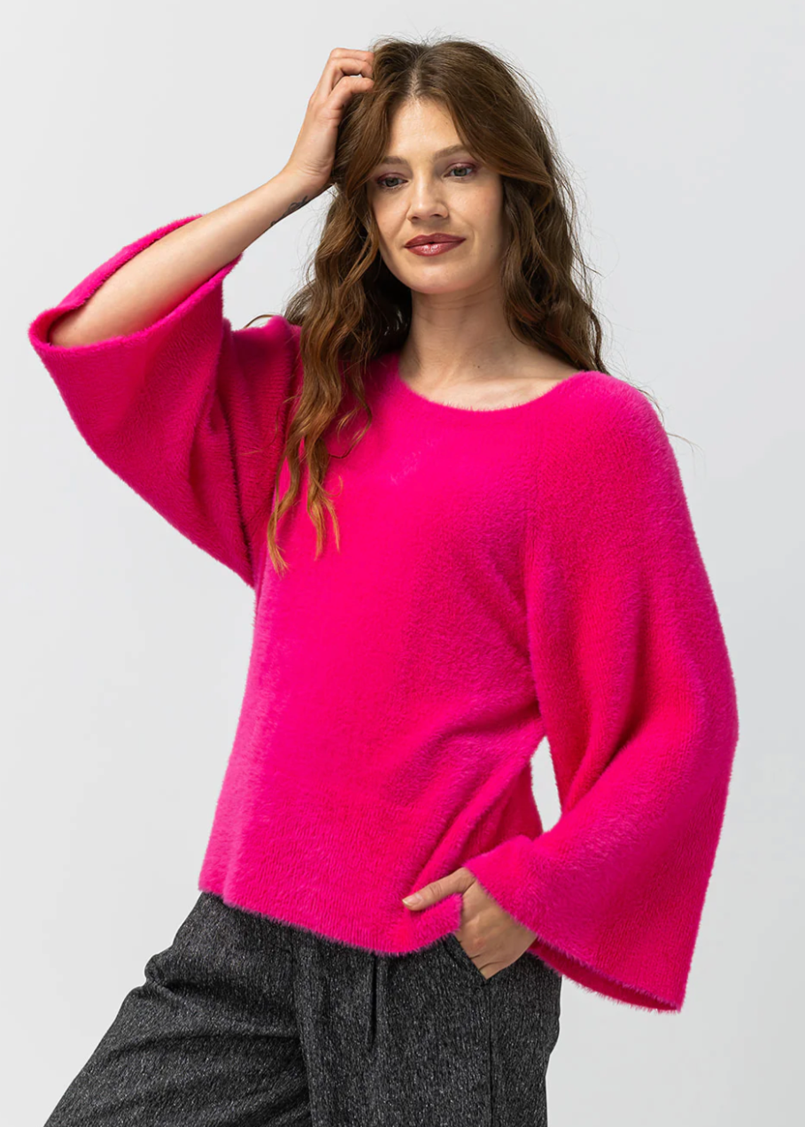 Label Dot Nya Trui | Fuchsia