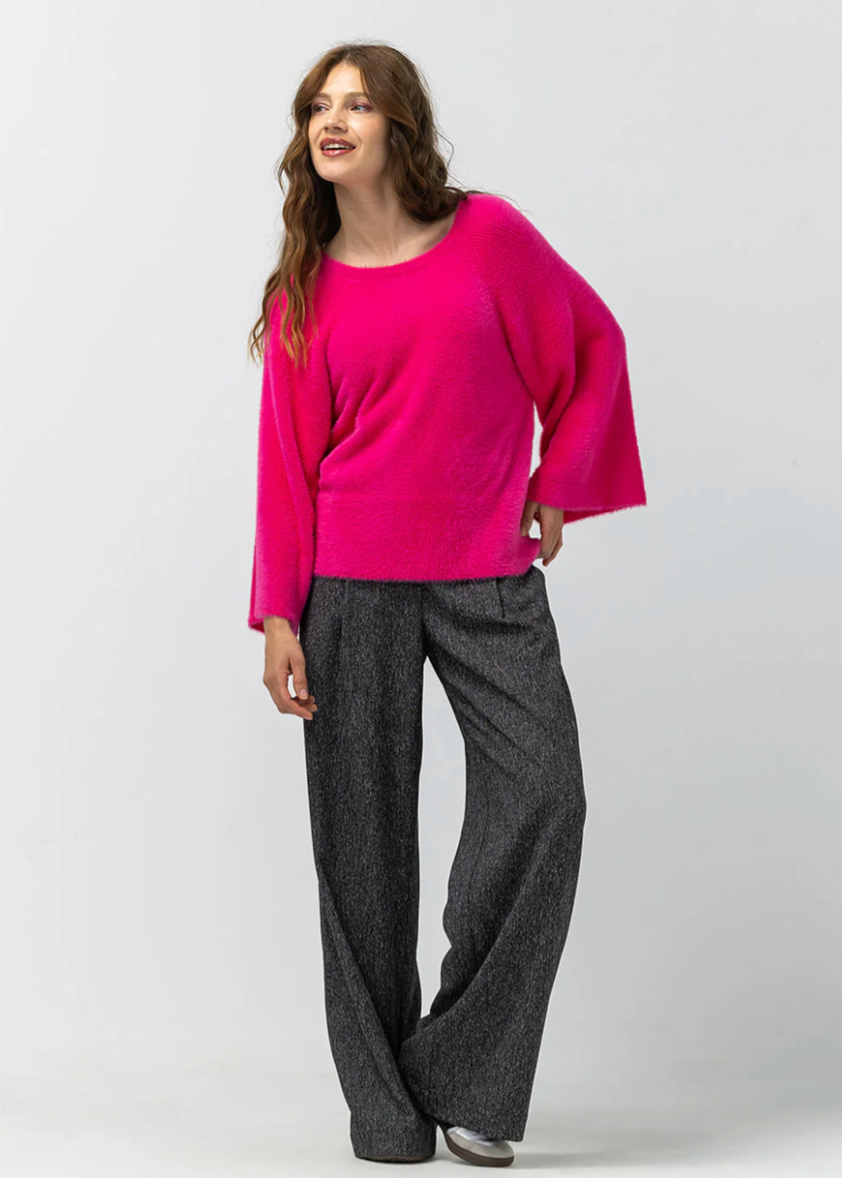 Label Dot Nya Trui | Fuchsia