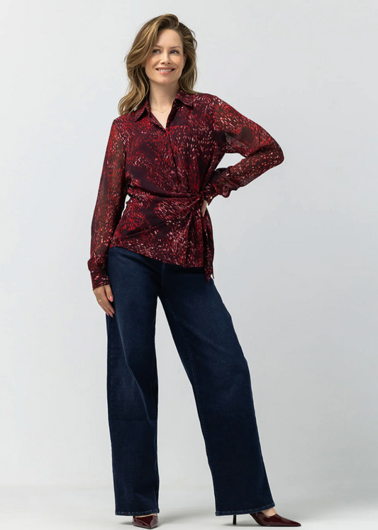 Label Dot Adele Blouse | Bordeaux