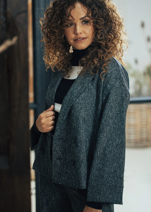 Label Dot Desiree Blazer | Zwart multi