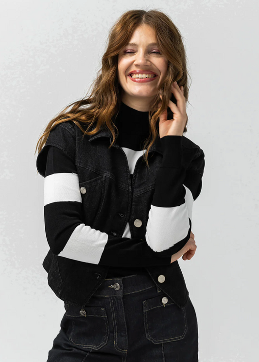 Label Dot Iva gilet | Zwart