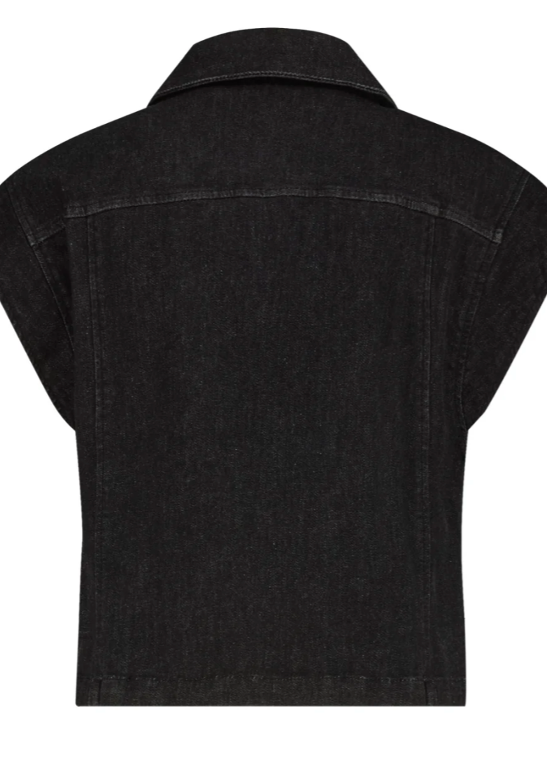 Label Dot Iva gilet | Zwart