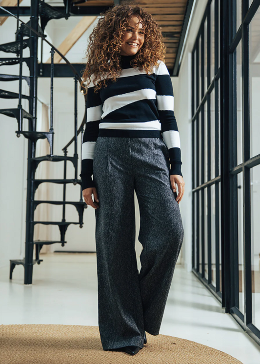 Label Dot Ruta Pantalon | Zwart multi