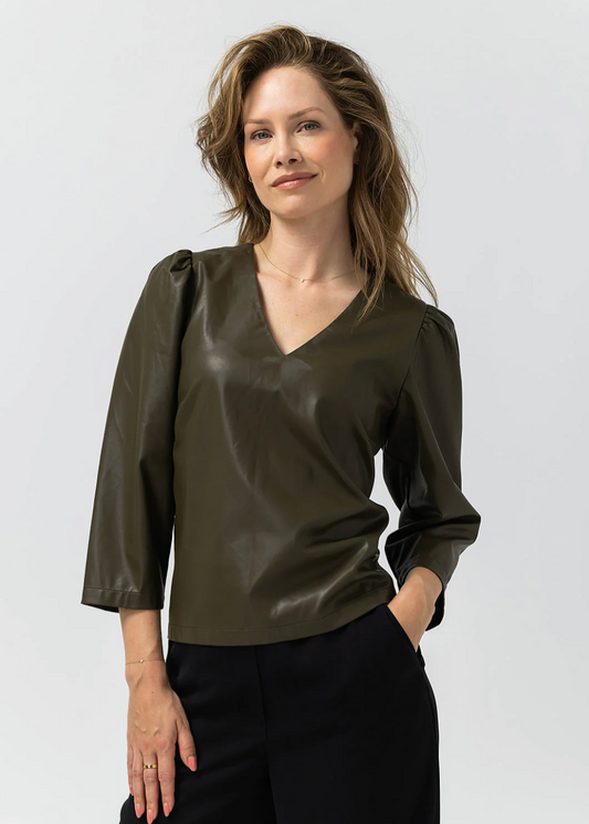 Label Dot Marit Top | khaki