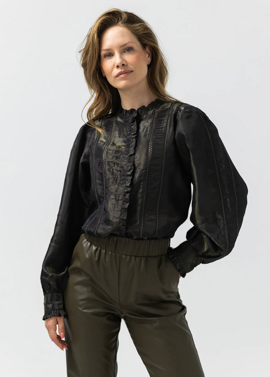 Label Dot Albertine Blouse | khaki