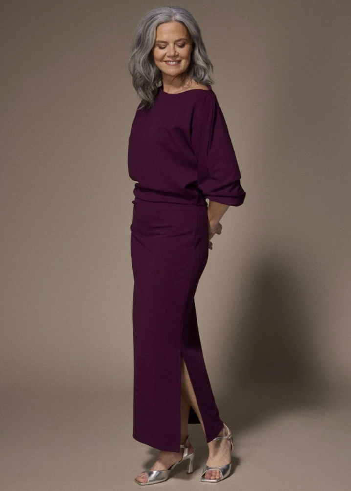 Lalotti Eleonor elegante maxi jurk - Plume