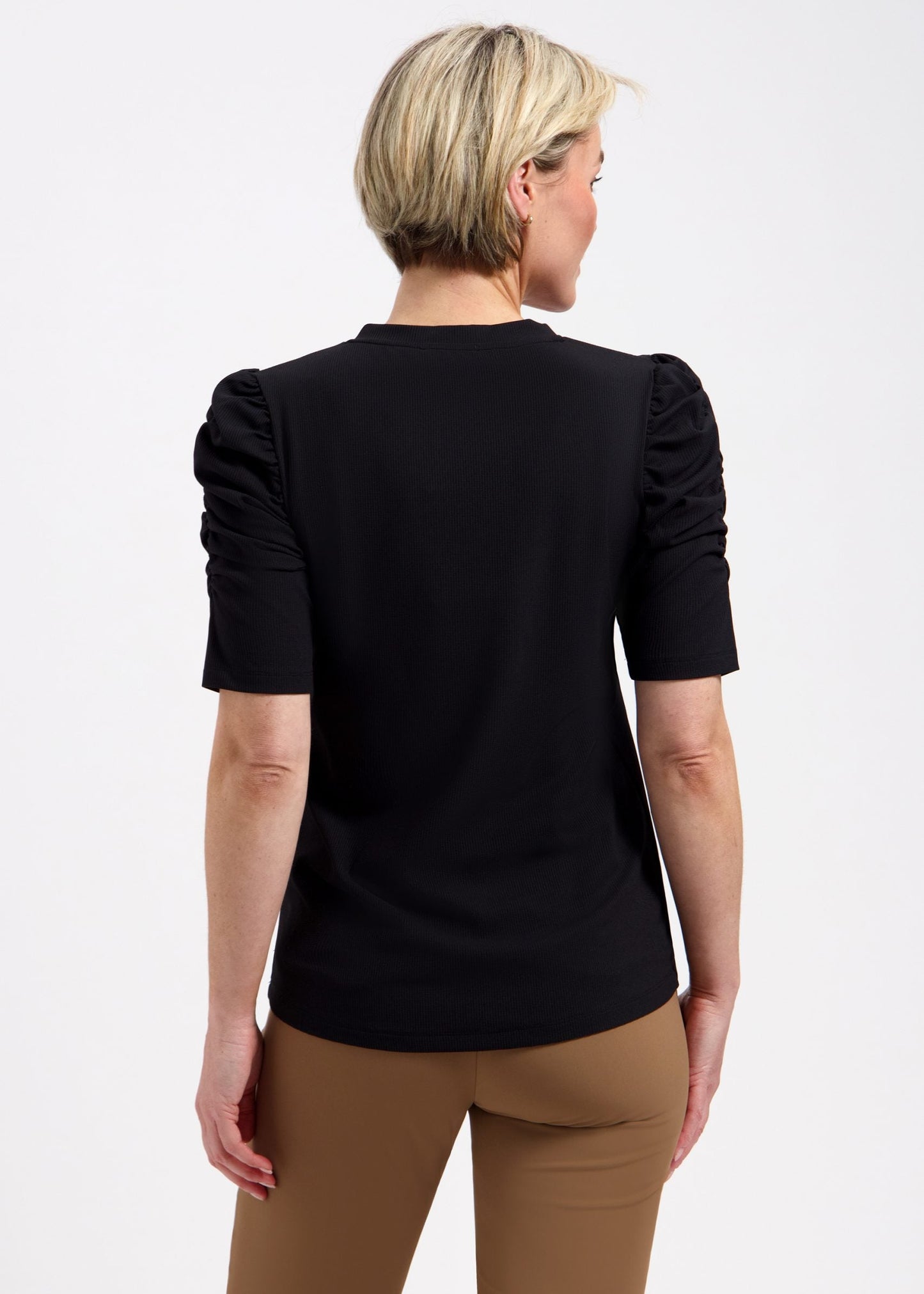 Lady Day – Tigger Travelstof Top – Black
