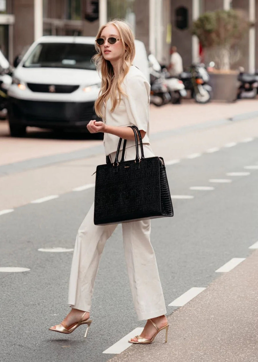 Dutchies Laptop Tas Sharon | Noir