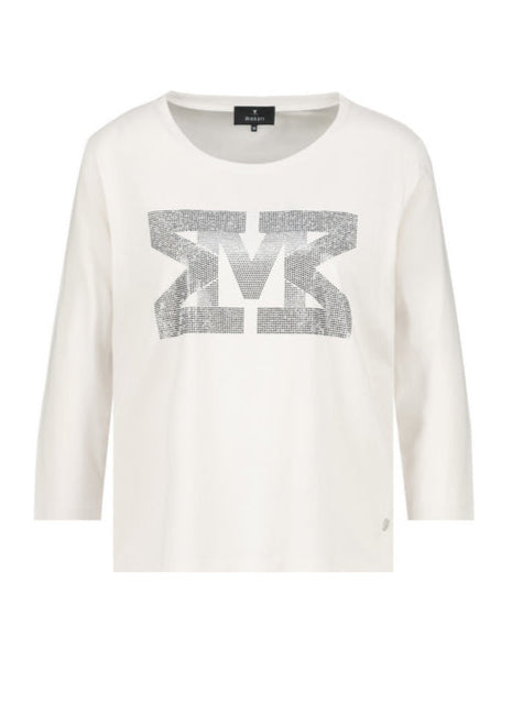 Monari Shirt mit Strasssteinen, 3/4 Arm