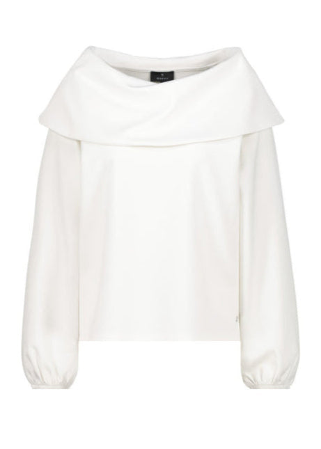 Monari Pullover mit Carmen-Ausschnitt, 1/1 Arm beige