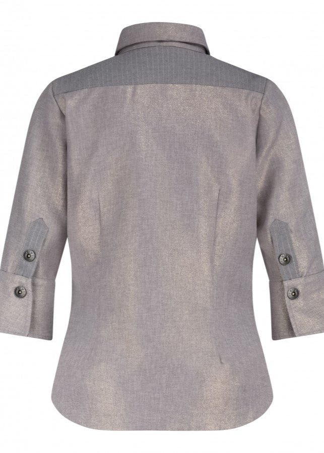 Zip73 Blouse Cut-out Sparkling Grey