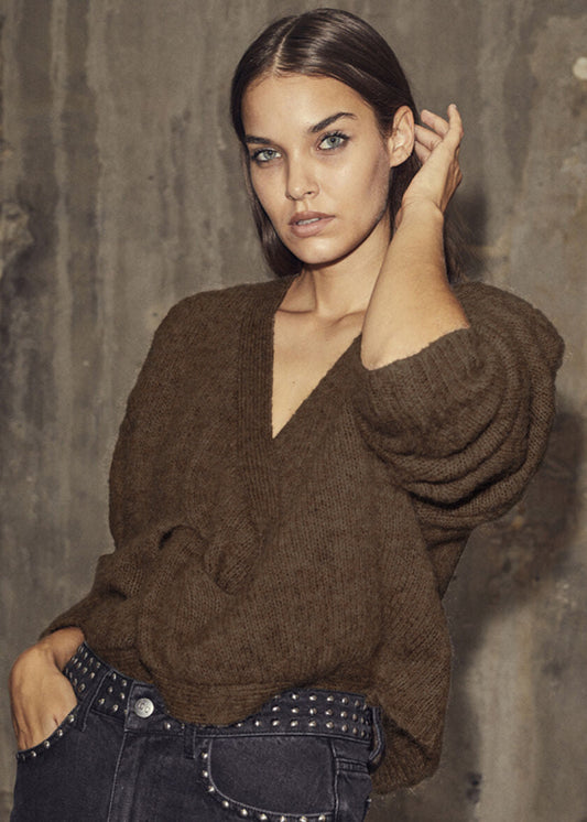 Co'Couture CozyCC Twist Back Knit