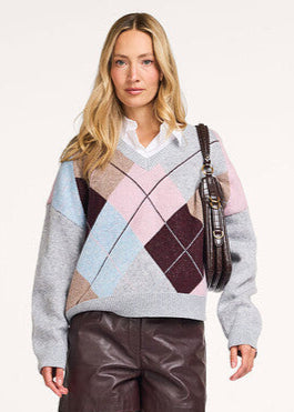 Co'Couture Maja, wolmix trui met dessin