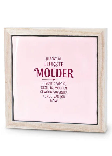 Liefs in een lijstje tegel