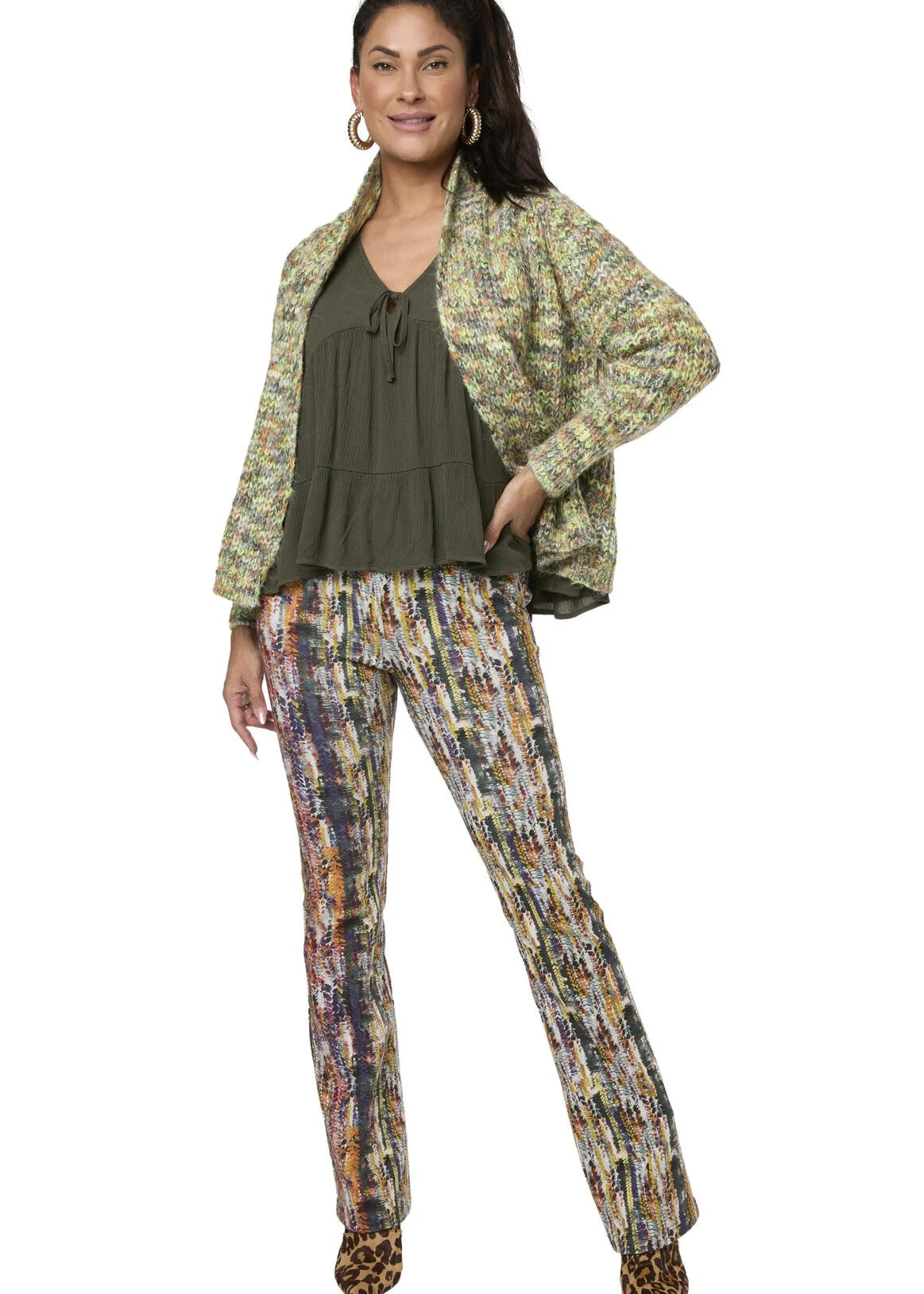 Tessa Koops EVA FLARE MELANGE BROEK