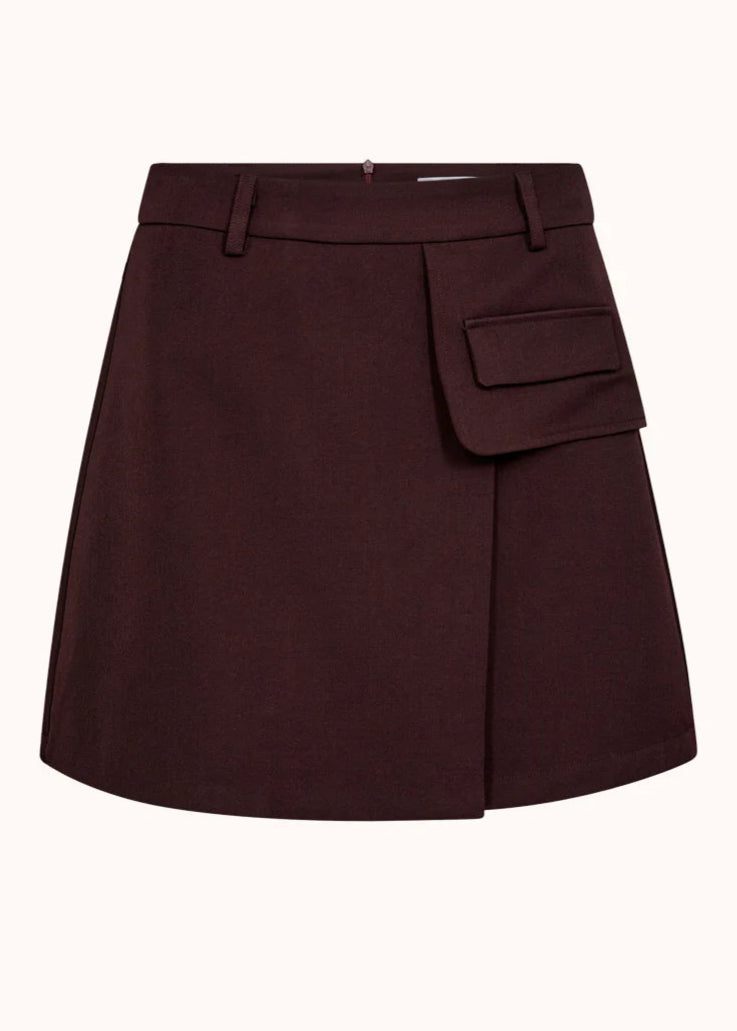 Co Couture LunaCC Pocket Skirt winered