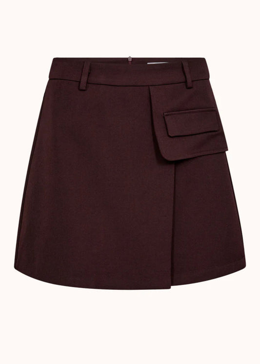 Co Couture LunaCC Pocket Skirt winered