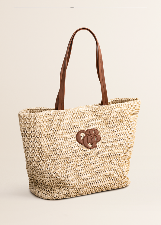 Olcay TOTE D'AZUR CROCHET BEACH BAG