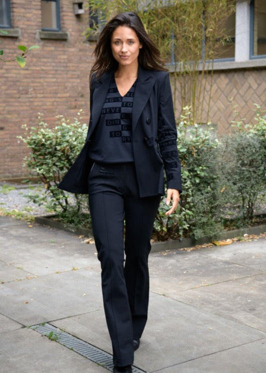 Zip73 Top V Never Ending Black Velvet