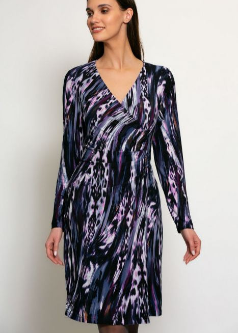 Batida overslag jurk met all-over print
