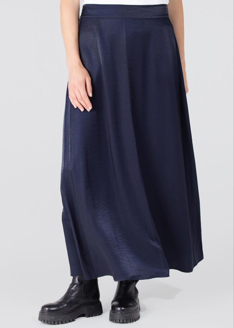 Jansen Amsterdam Dahlia glanzende rok | Donkerblauw