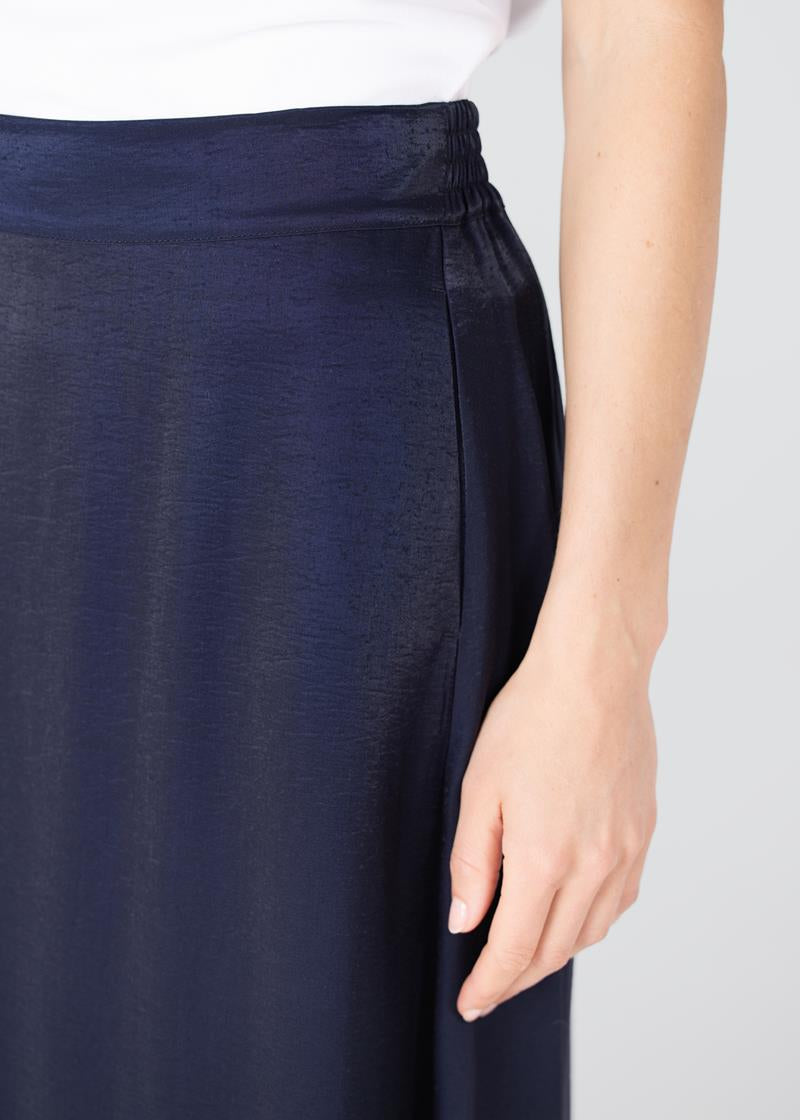 Jansen Amsterdam Dahlia glanzende rok | Donkerblauw