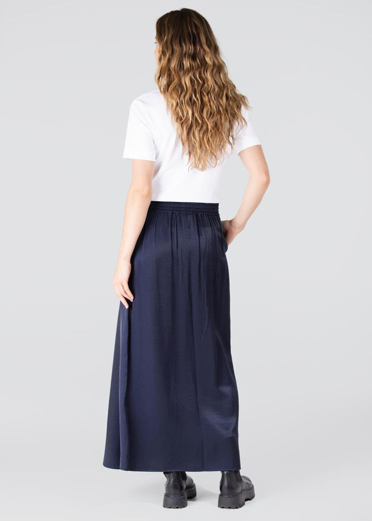 Jansen Amsterdam Dahlia glanzende rok | Donkerblauw