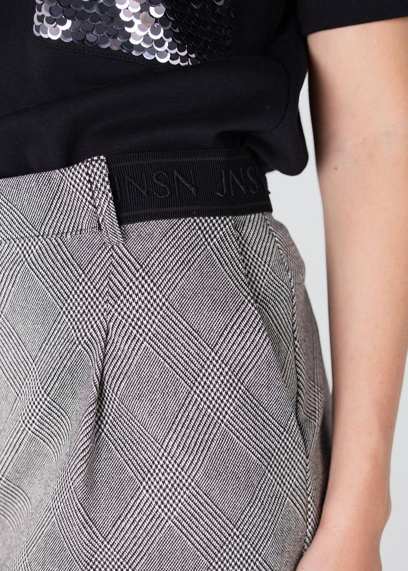 Jansen Amsterdam Dani rokje met logo tailleband | Kaki