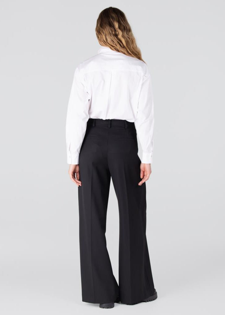 Jansen Amsterdam Isabel blouse met rhinestones | Wit