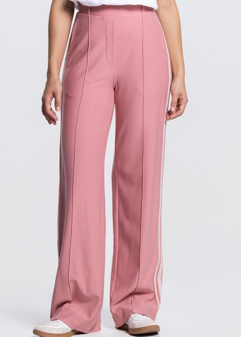 Jansen Amsterdam Aleidas wide leg pantalon in blush