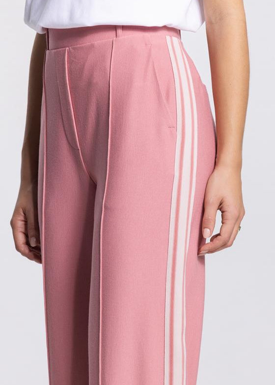 Jansen Amsterdam Aleidas wide leg pantalon in blush