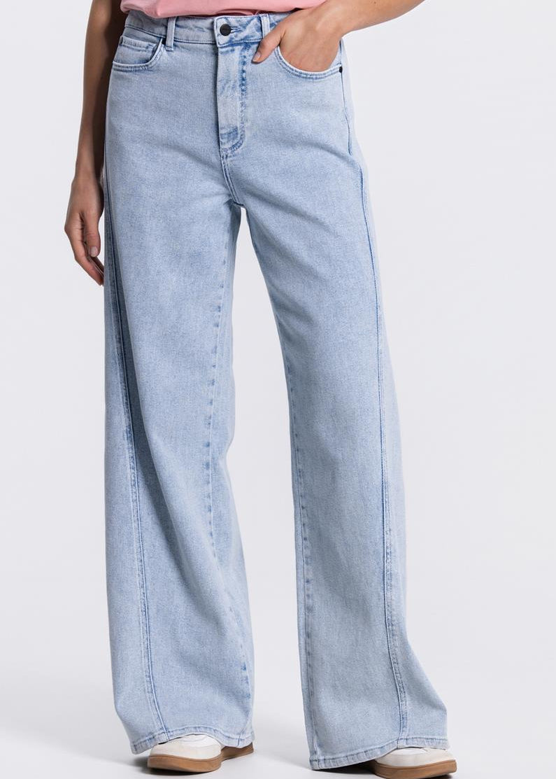 Jansen Jane Wide Leg Jeans in Lichtblauw