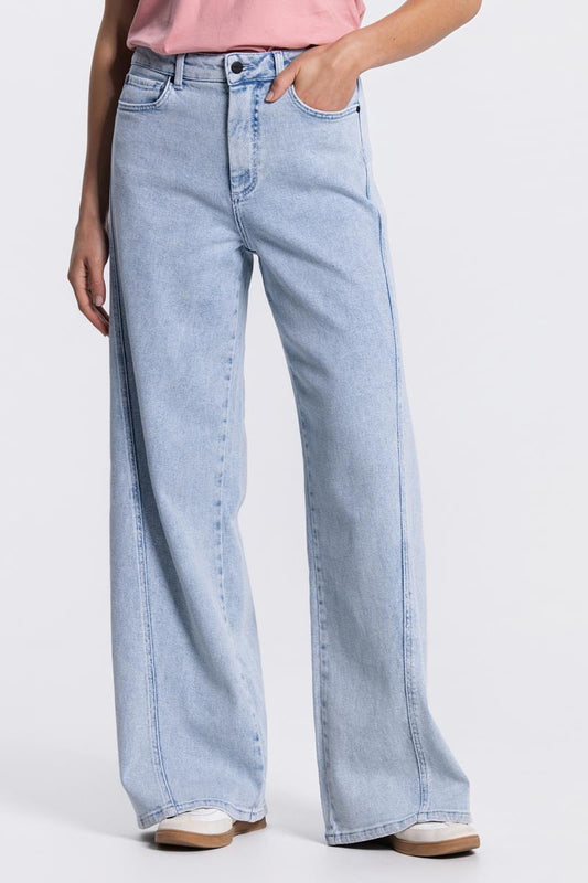Jansen Jane Wide Leg Jeans in Lichtblauw