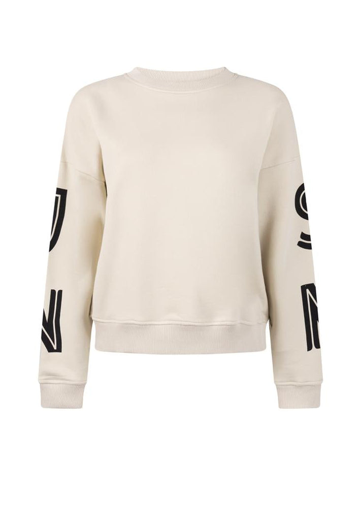 Jansen Amsterdam Malissa artwork sweater in Klei