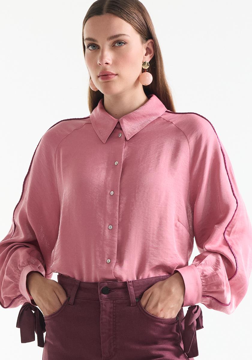 Jansen Amsterdam Roze blouse Indie