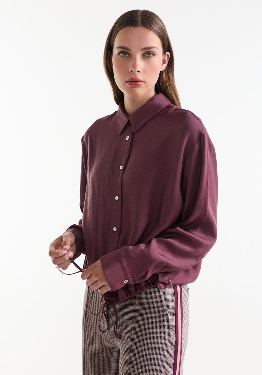 Jansen Blouse Inez | Wijnrood