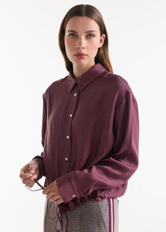 Jansen Blouse Inez | Wijnrood