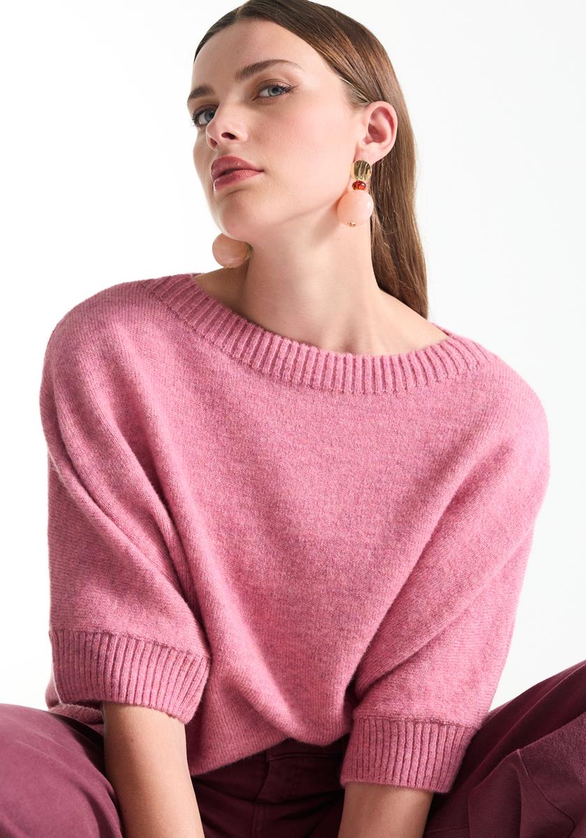 Jansen Amsterdam Roze trui Dacota