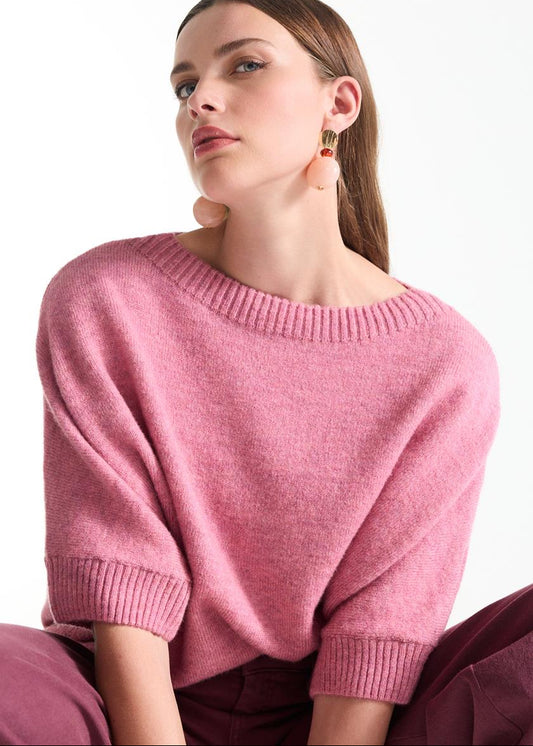 Jansen Amsterdam Roze trui Dacota