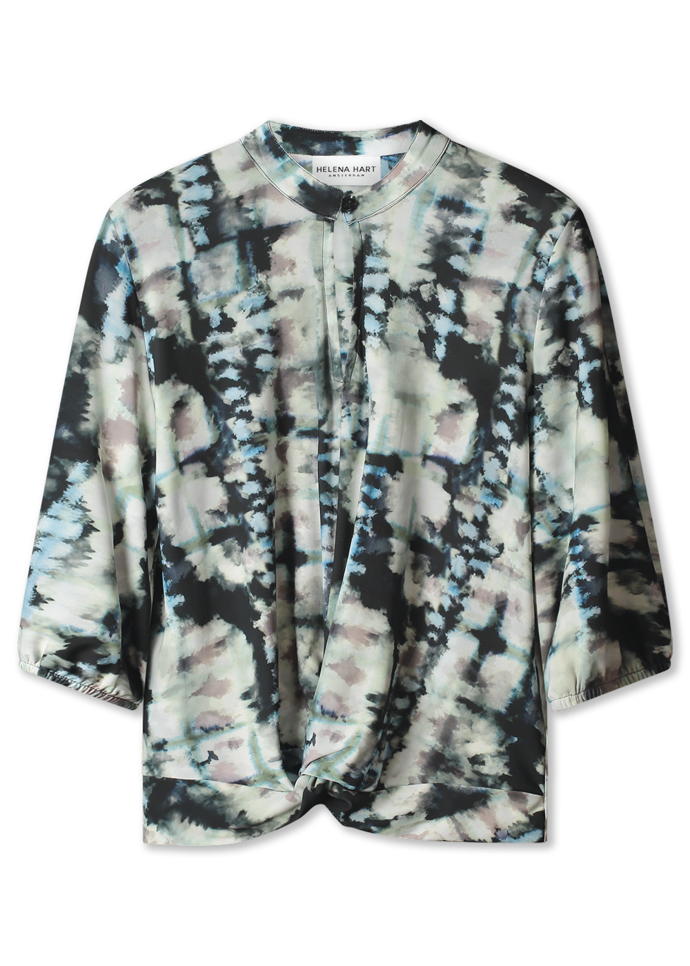 Helena Hart Amsterdam top knot print tie-dye multi